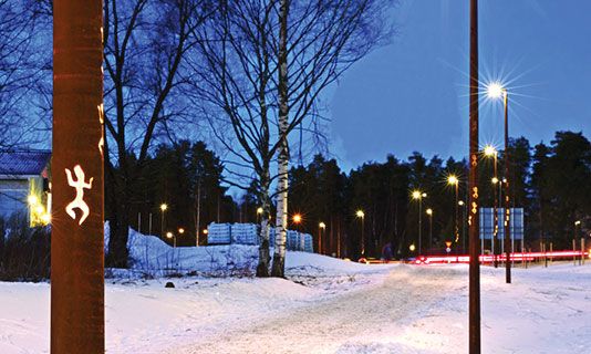 Decorative Poles - Corten